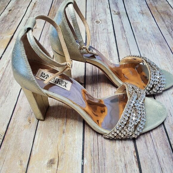 Badgley Mischka Tessa Crystal Embellished Sandal - Picture 4 of 14